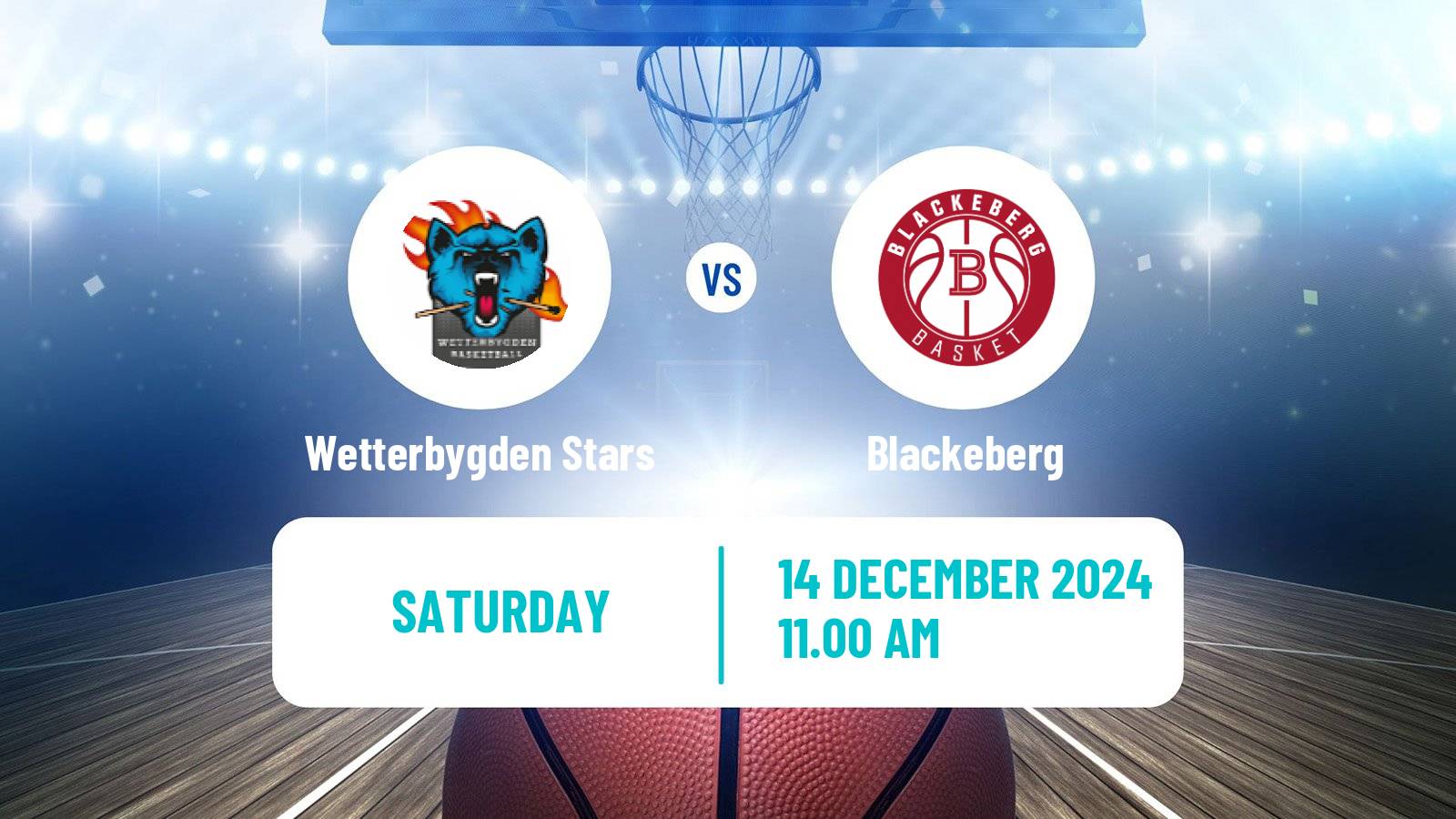 Basketball Swedish Superettan Basketball Wetterbygden Stars - Blackeberg