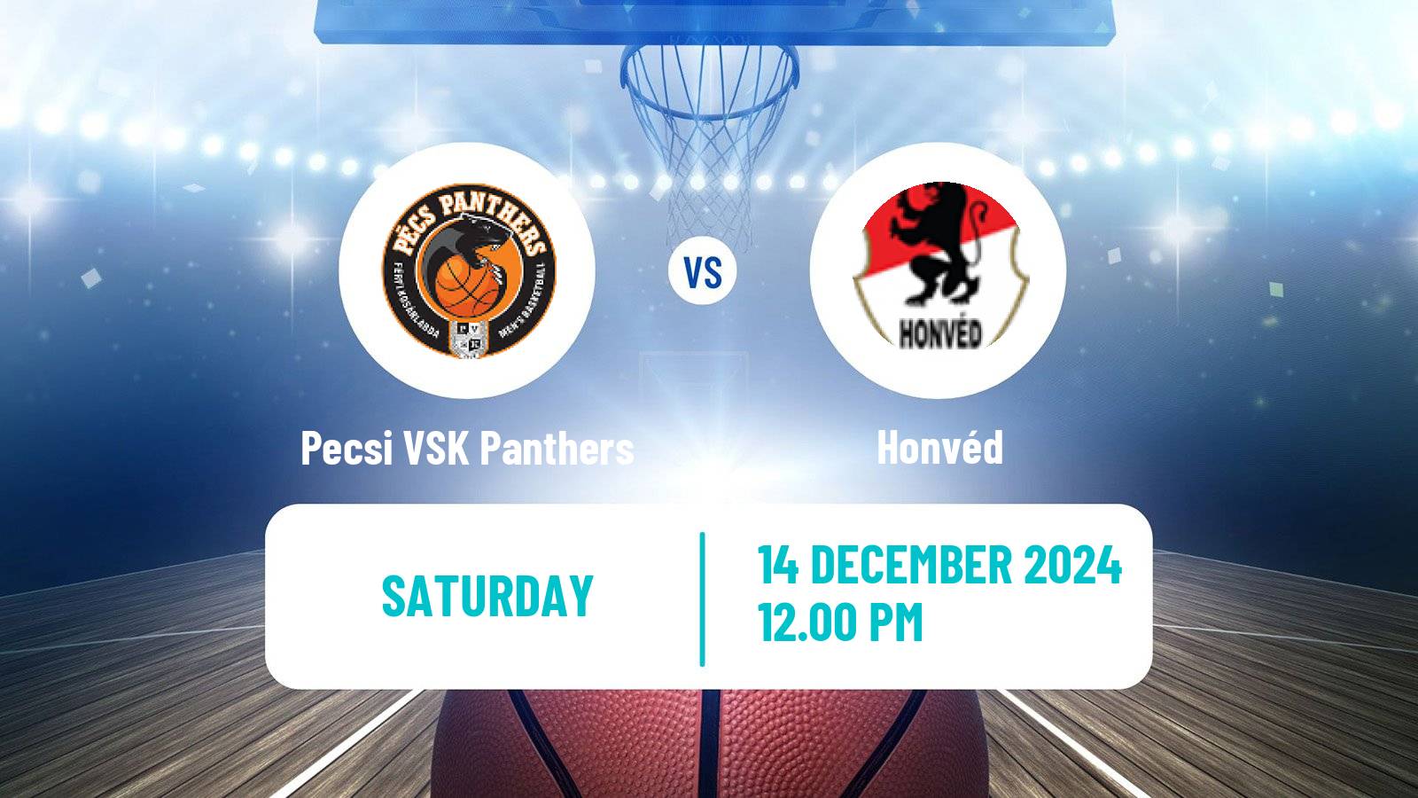 Basketball Hungarian NB I Basketball Pecsi VSK Panthers - Honvéd