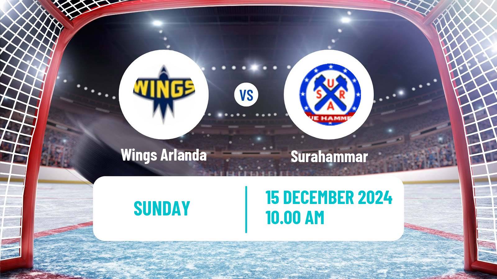 Hockey Swedish HockeyEttan Ostra Wings Arlanda - Surahammar