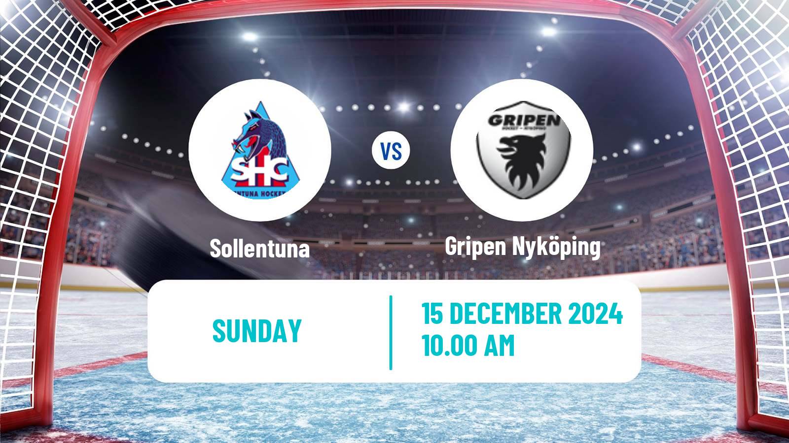 Hockey Swedish HockeyEttan Ostra Sollentuna - Gripen Nyköping