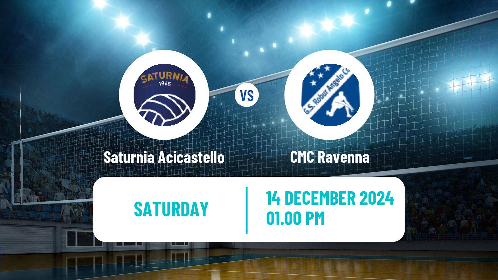 Volleyball Italian Serie A2 Volleyball Saturnia Acicastello - CMC Ravenna