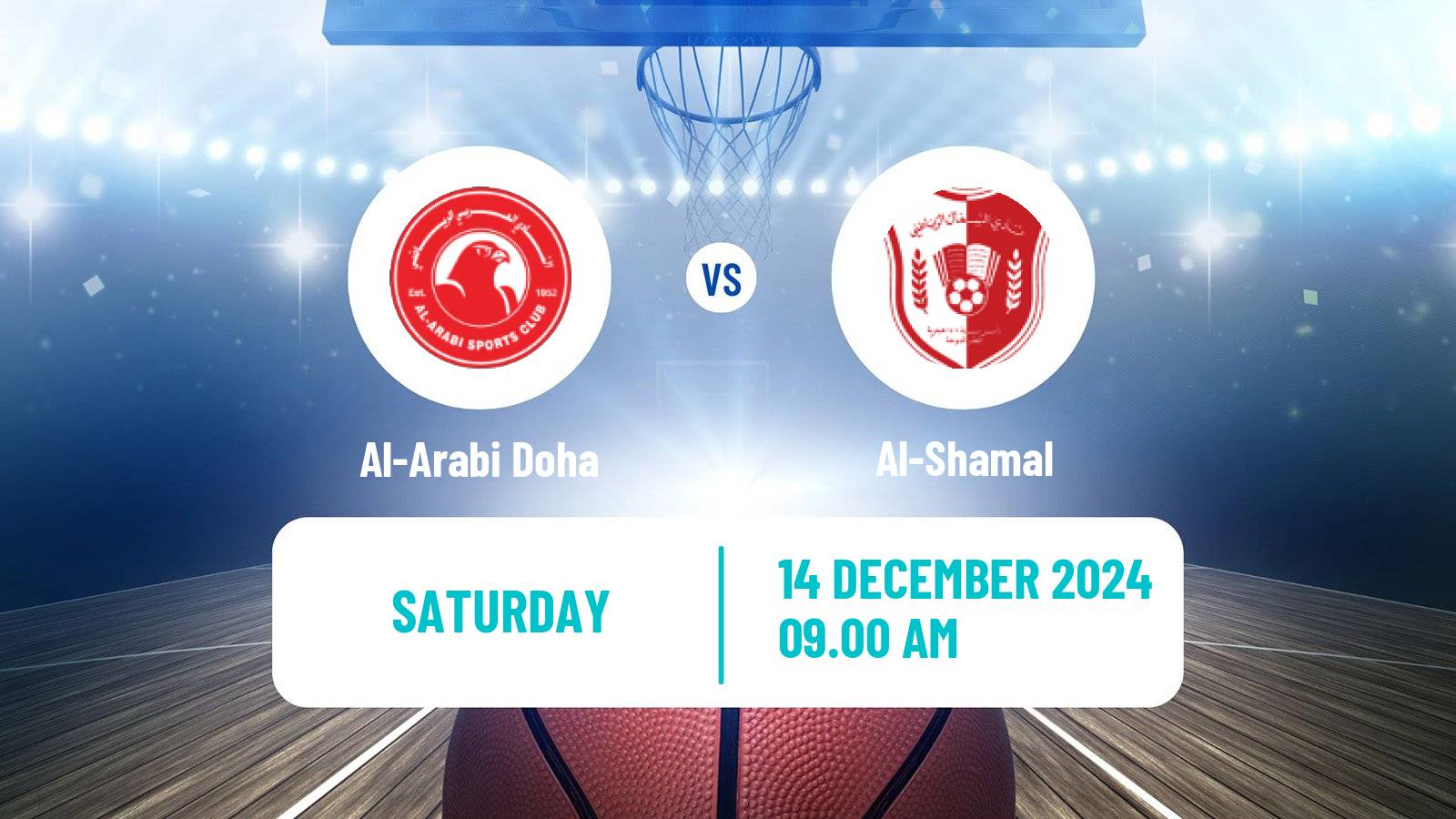 Basketball Qatar Basketball League Al-Arabi Doha - Al-Shamal