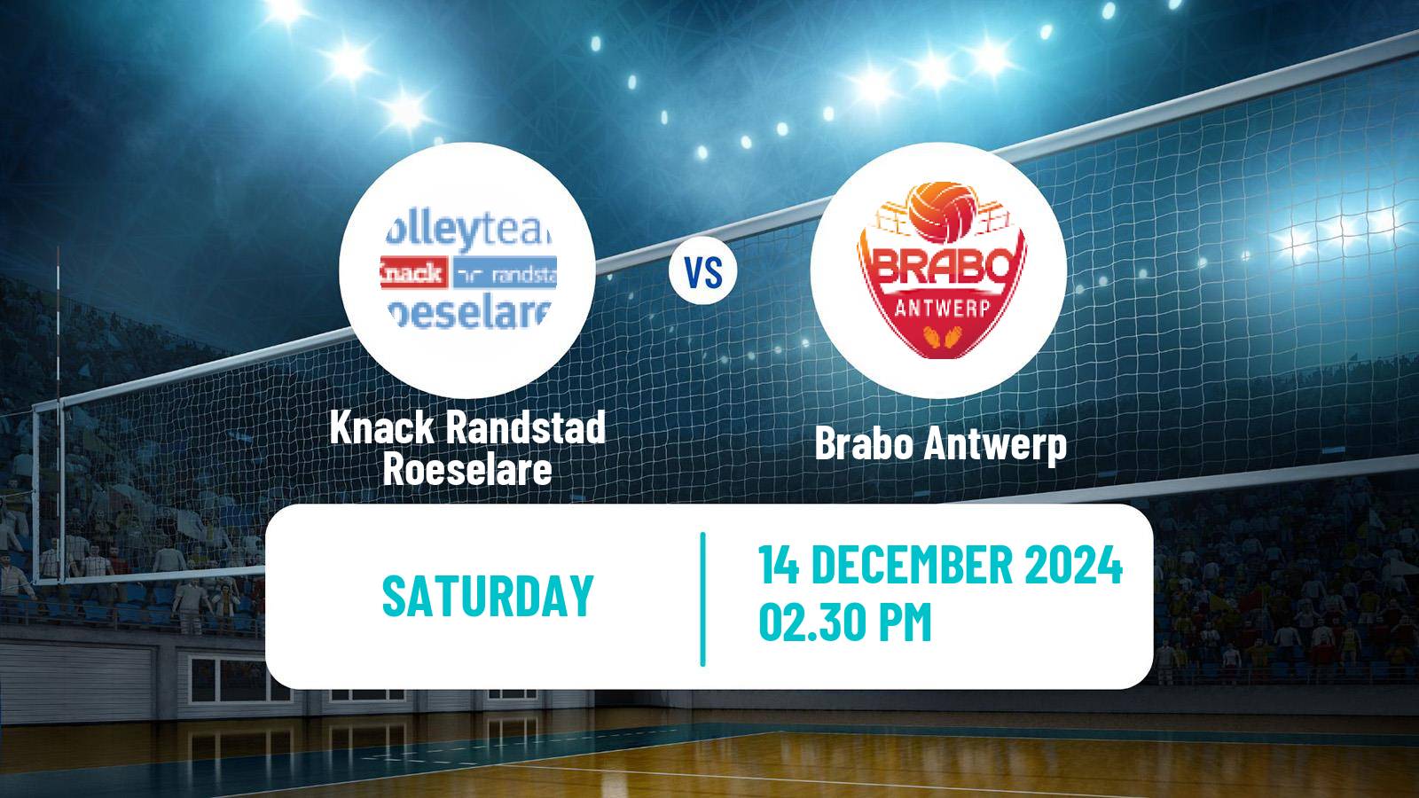 Volleyball Belgian League Volleyball Knack Randstad Roeselare - Brabo Antwerp