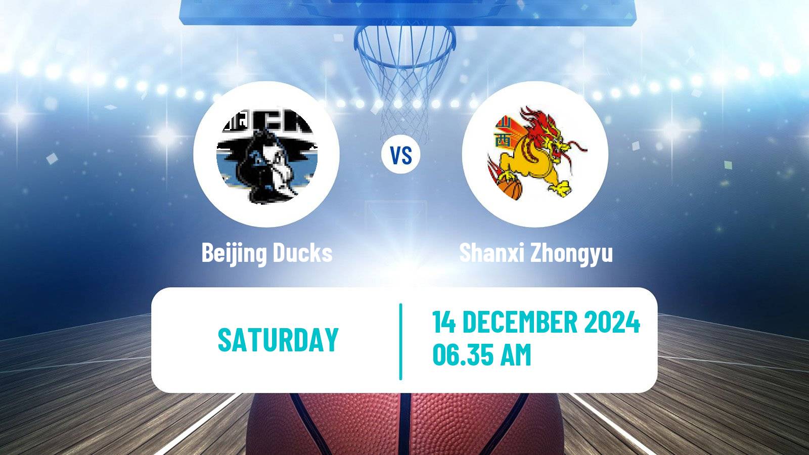 Basketball CBA Beijing Ducks - Shanxi Zhongyu