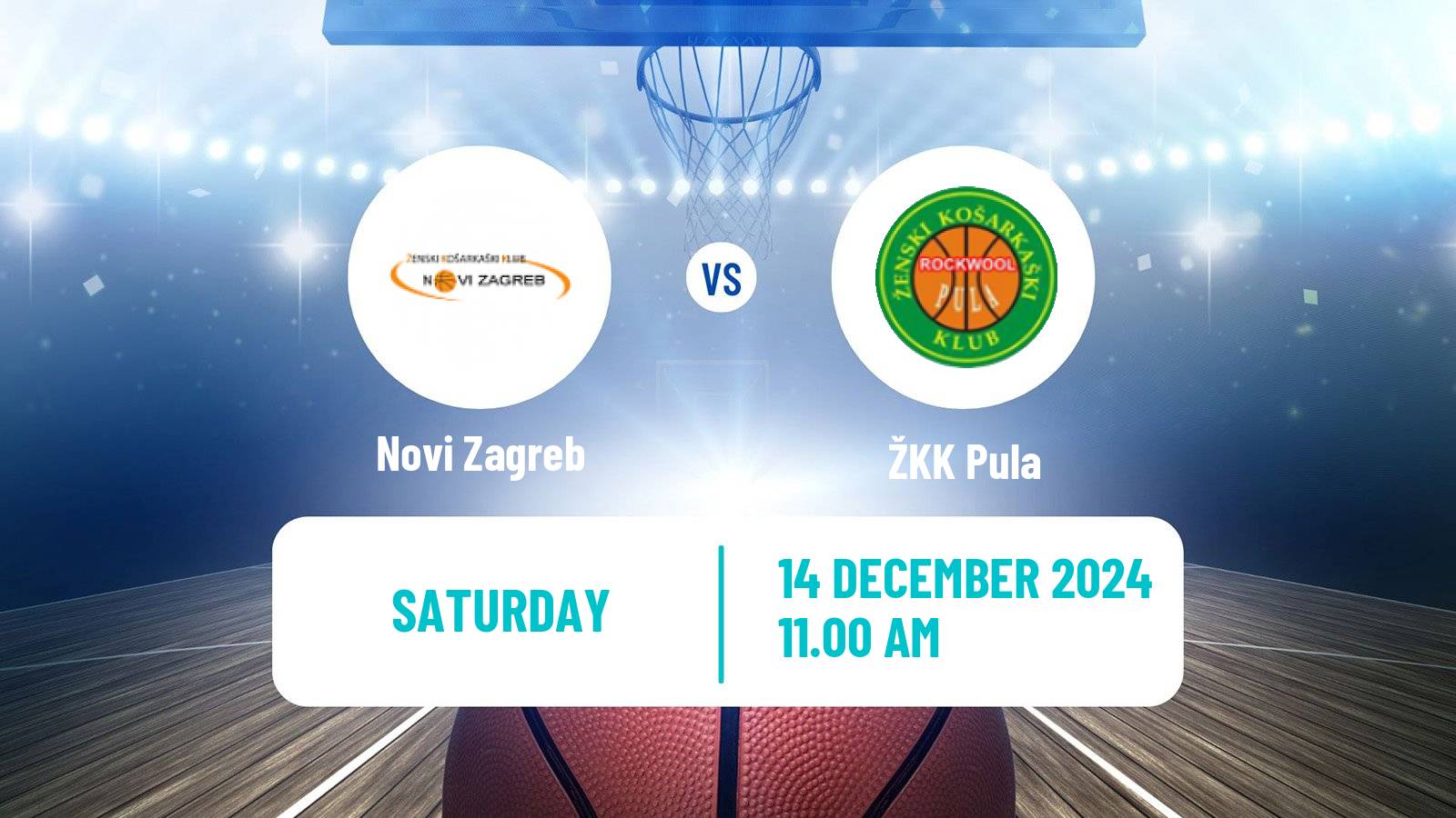 Basketball Croatian Premijer Liga Basketball Women Novi Zagreb - Pula