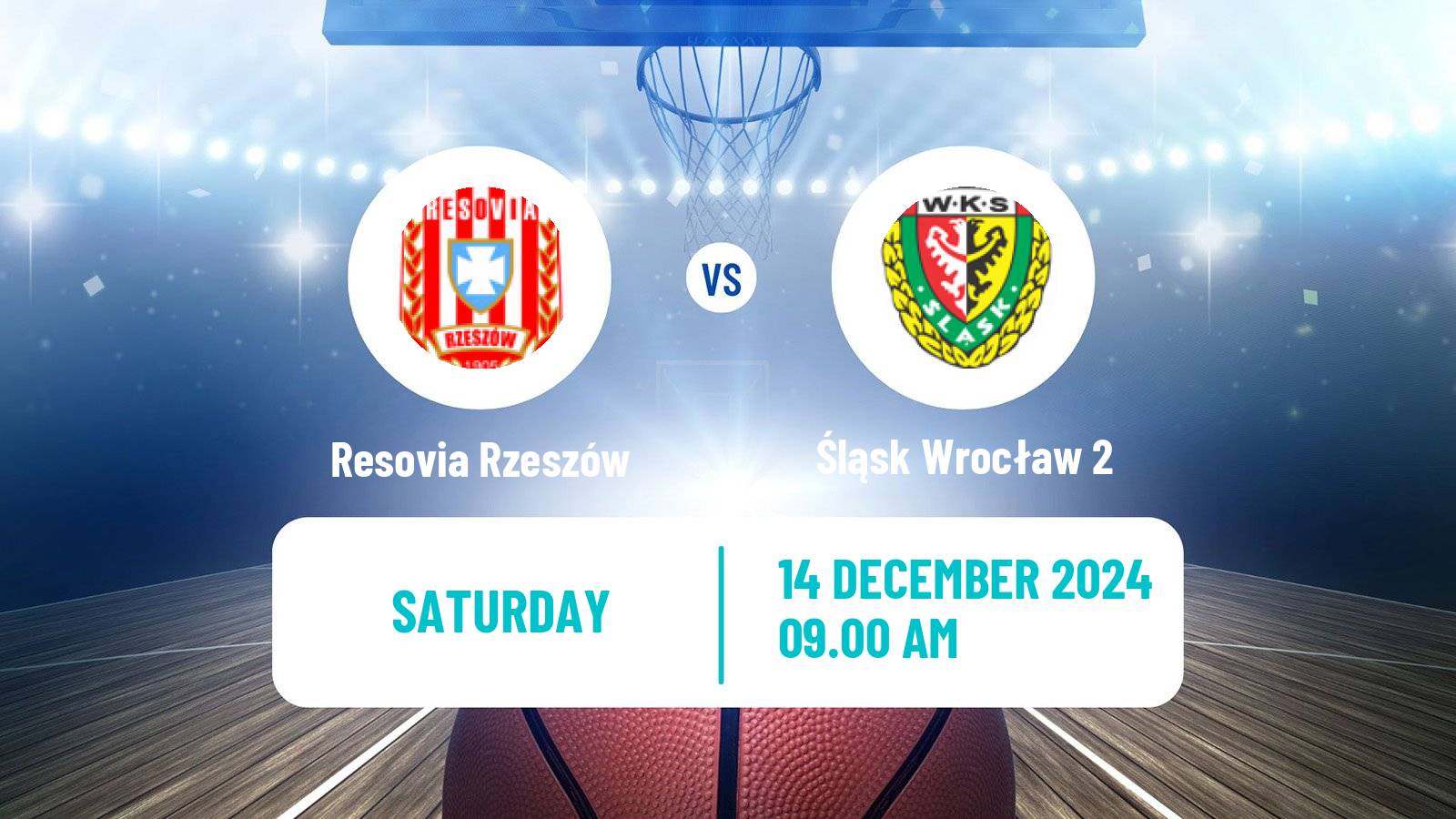 Basketball Polish 1 Liga Basketball Resovia Rzeszów - Śląsk Wrocław 2