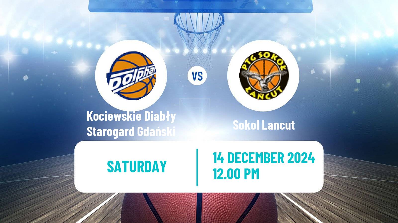 Basketball Polish 1 Liga Basketball Kociewskie Diabły Starogard Gdański - Sokol Lancut