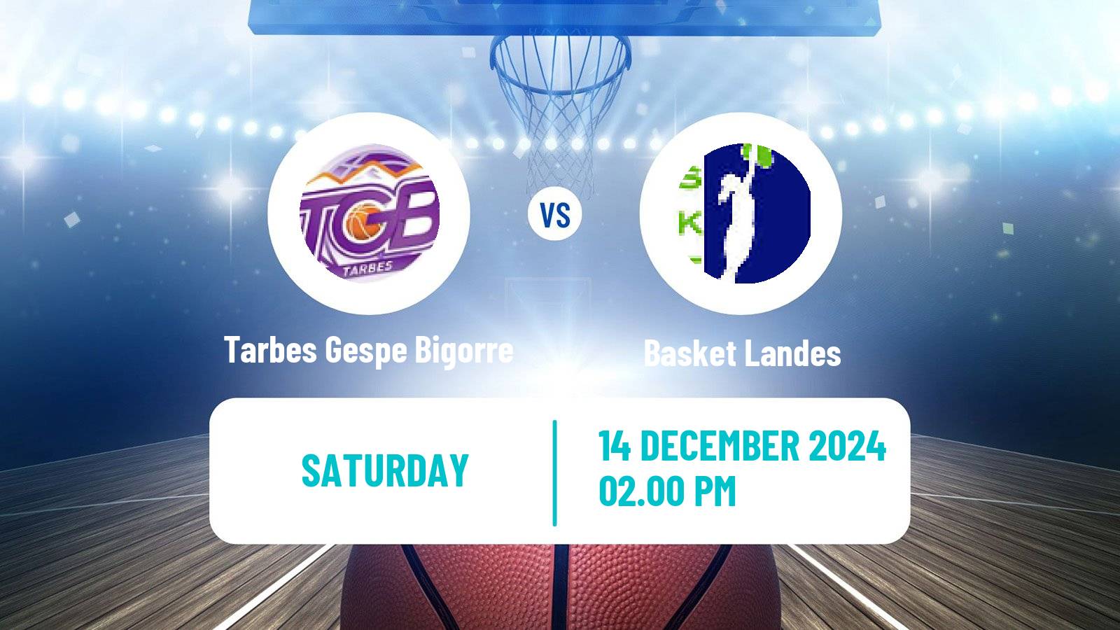 Basketball French LFB Tarbes Gespe Bigorre - Basket Landes