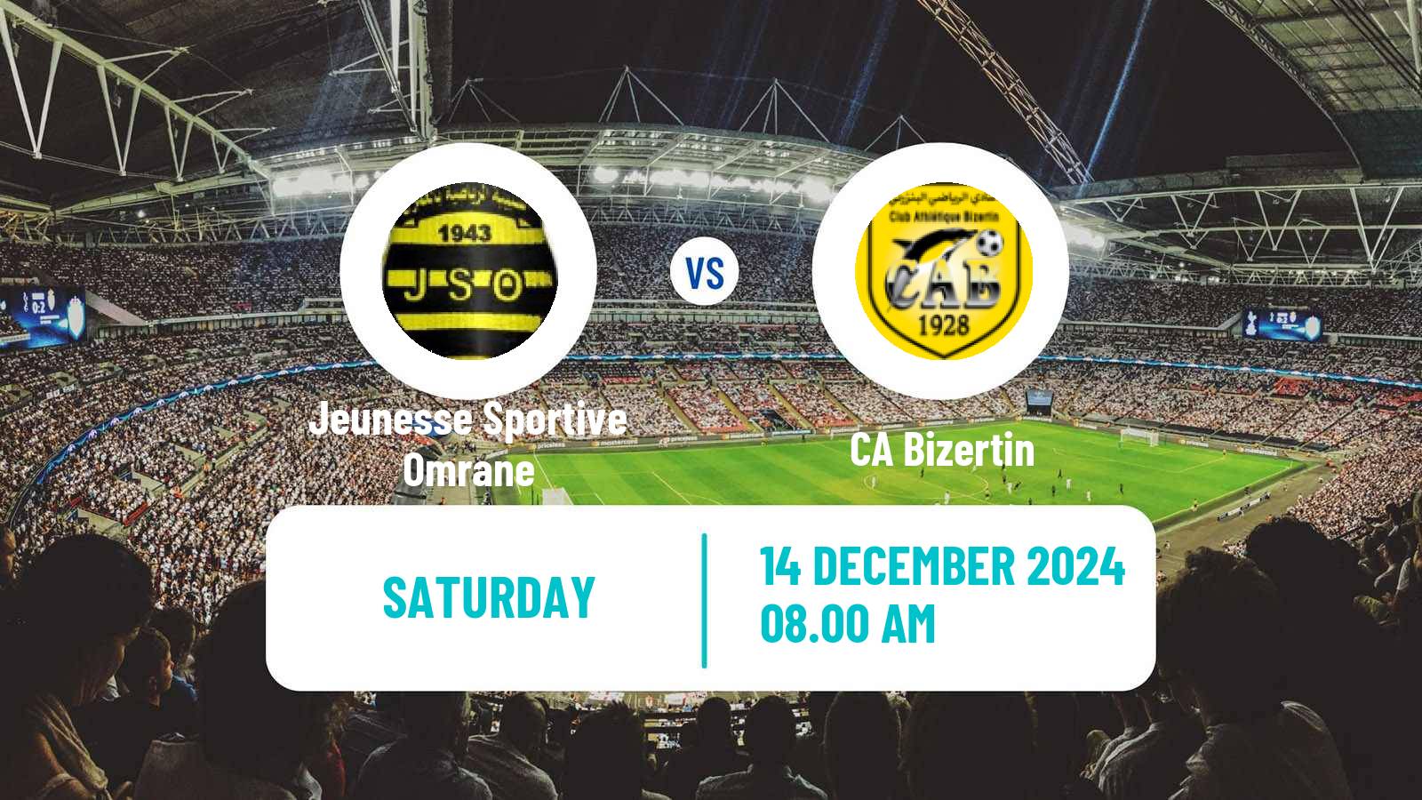 Soccer Tunisian Ligue Professionnelle 1 Jeunesse Sportive Omrane - Bizertin