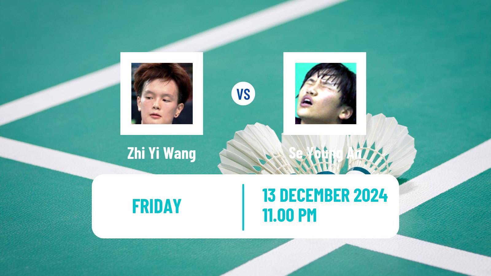 Badminton BWF World Tour World Tour Finals Women Zhi Yi Wang - Se Young An