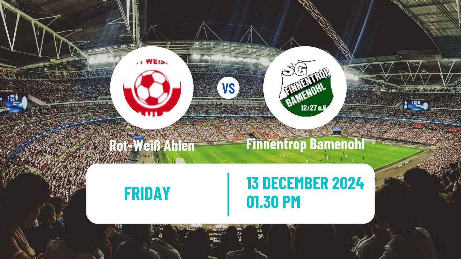 Soccer German Oberliga Westfalen Rot-Weiß Ahlen - Finnentrop Bamenohl