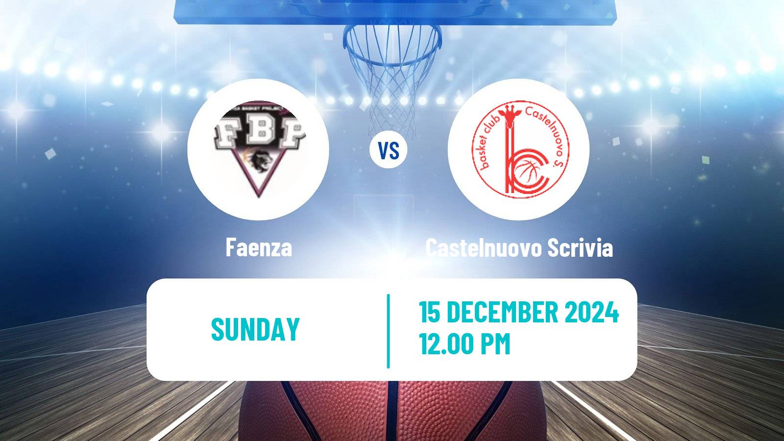 Basketball Italian Serie A1 Basketball Women Faenza - Castelnuovo Scrivia