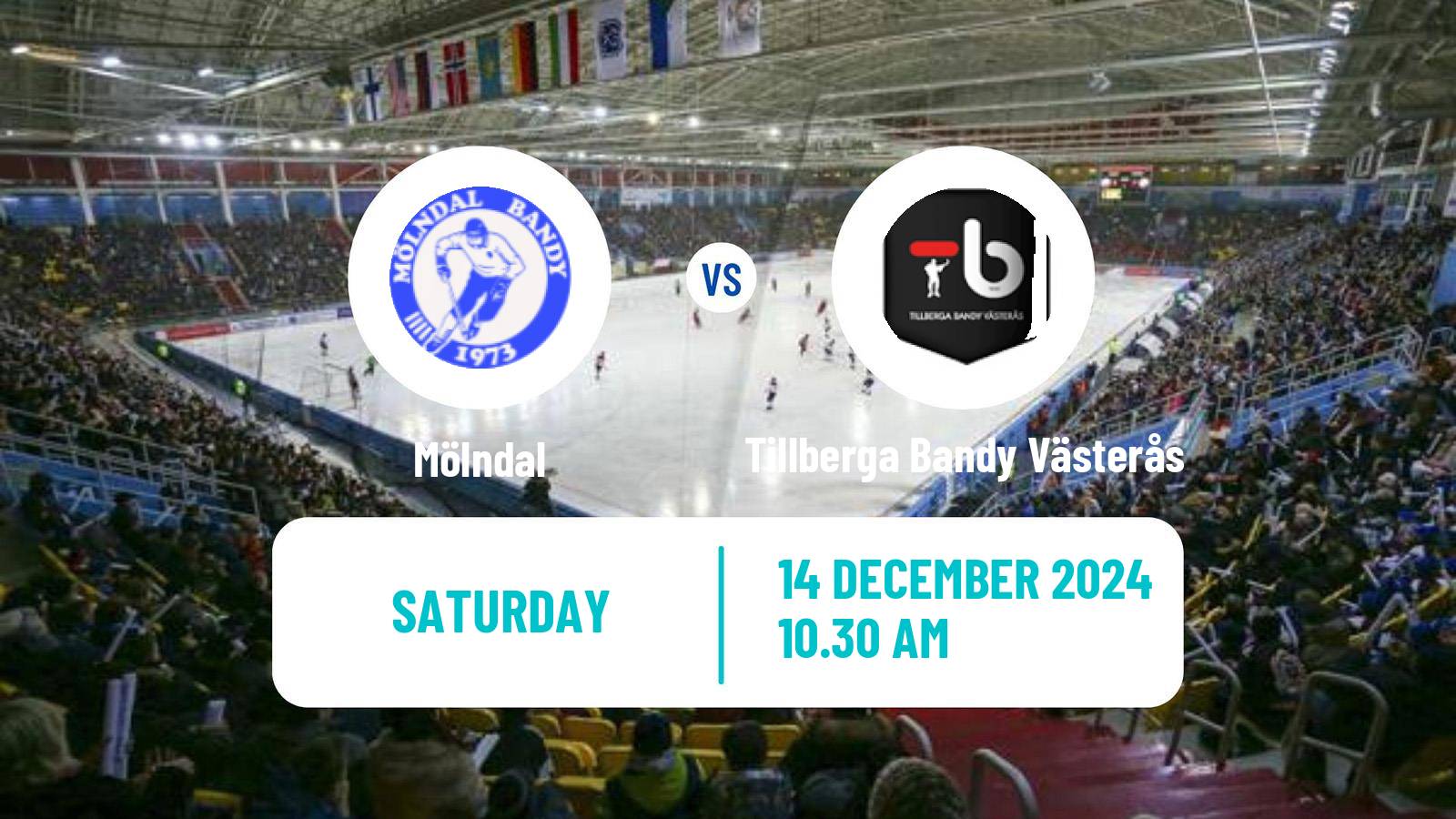 Bandy Swedish Allsvenskan Bandy Mölndal - Tillberga Bandy Västerås