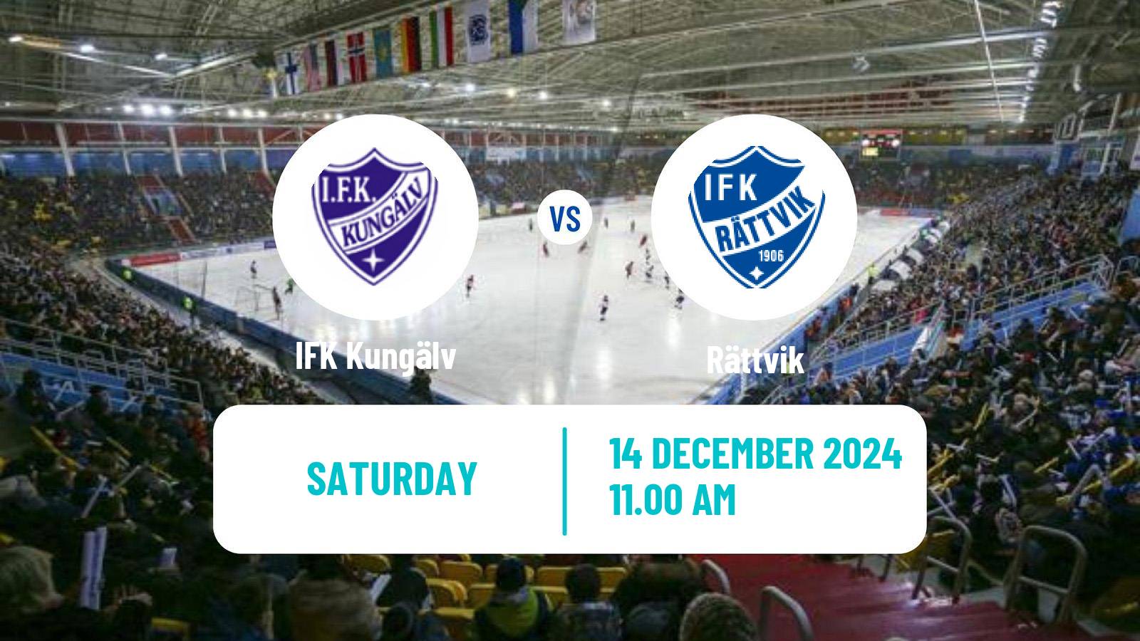 Bandy Swedish Allsvenskan Bandy IFK Kungälv - Rättvik