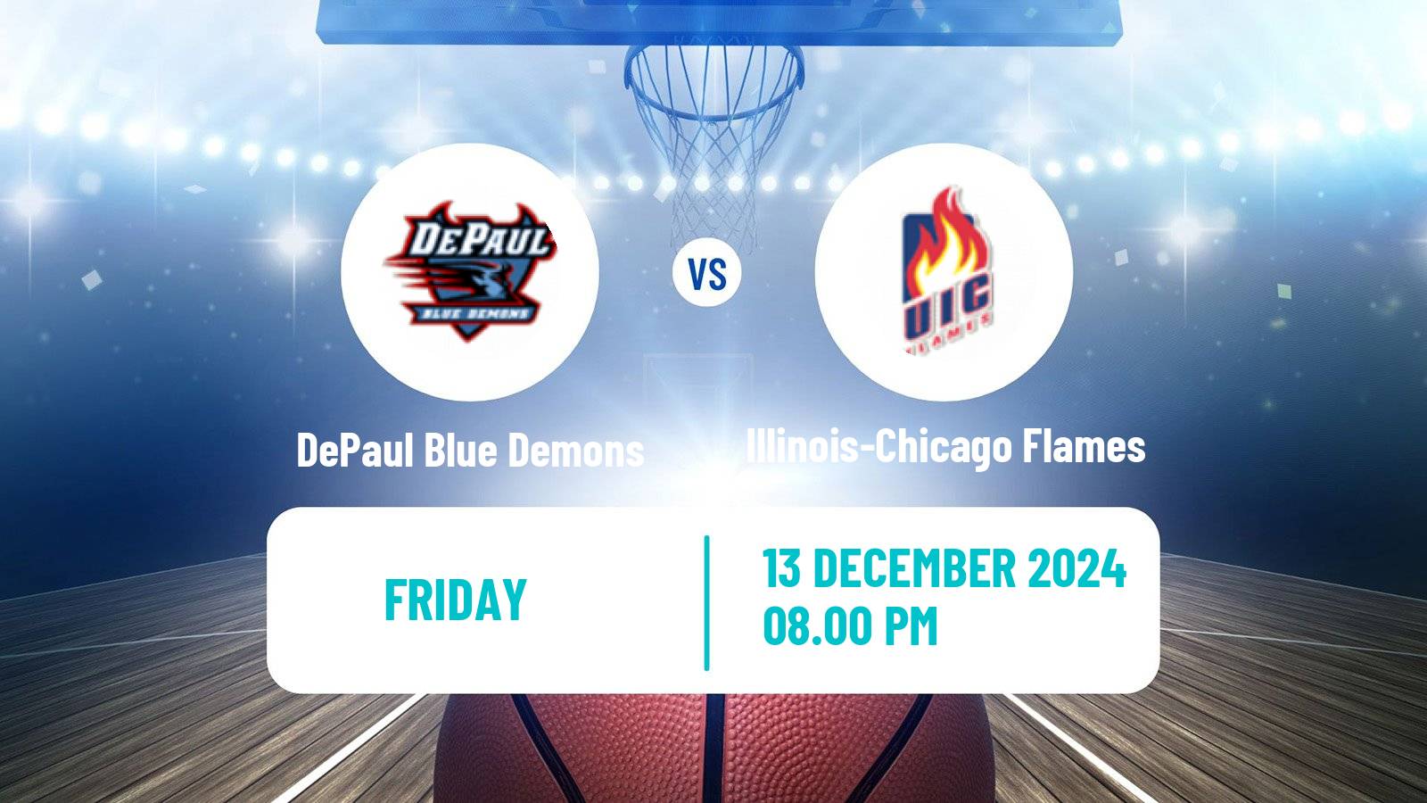 Basketball NCAA College Basketball Women DePaul Blue Demons - Illinois-Chicago Flames