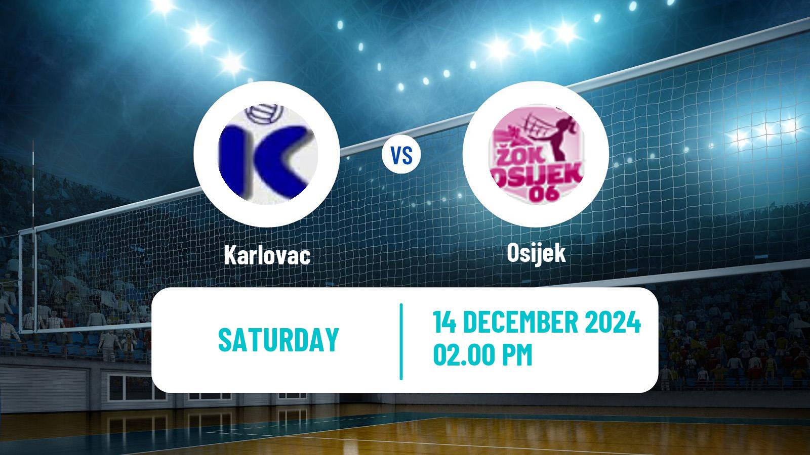 Volleyball Croatian Superliga Volleyball Women Karlovac - Osijek