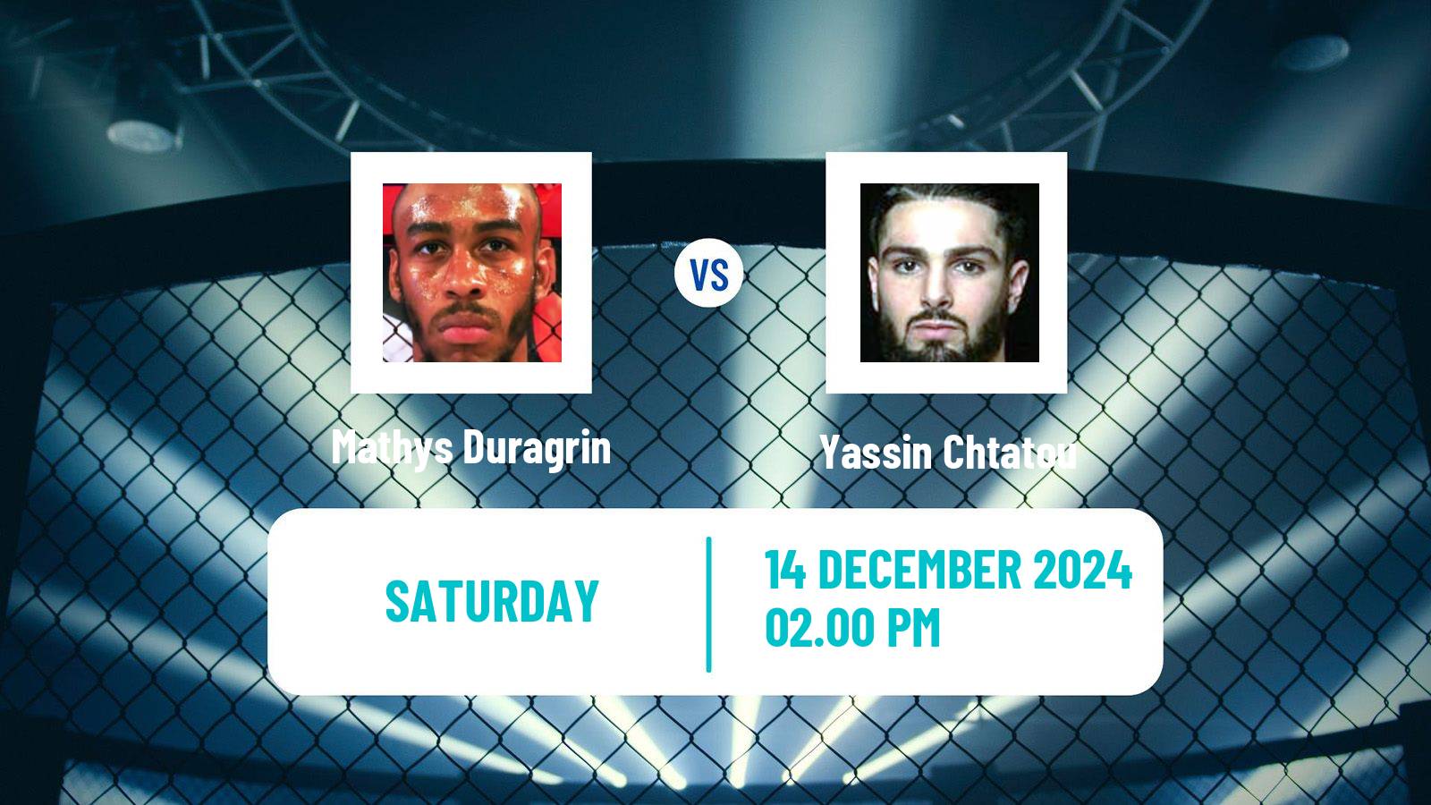 MMA Featherweight Pfl Men Mathys Duragrin - Yassin Chtatou