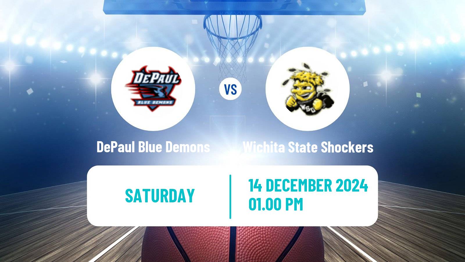 Basketball NCAA College Basketball DePaul Blue Demons - Wichita State Shockers