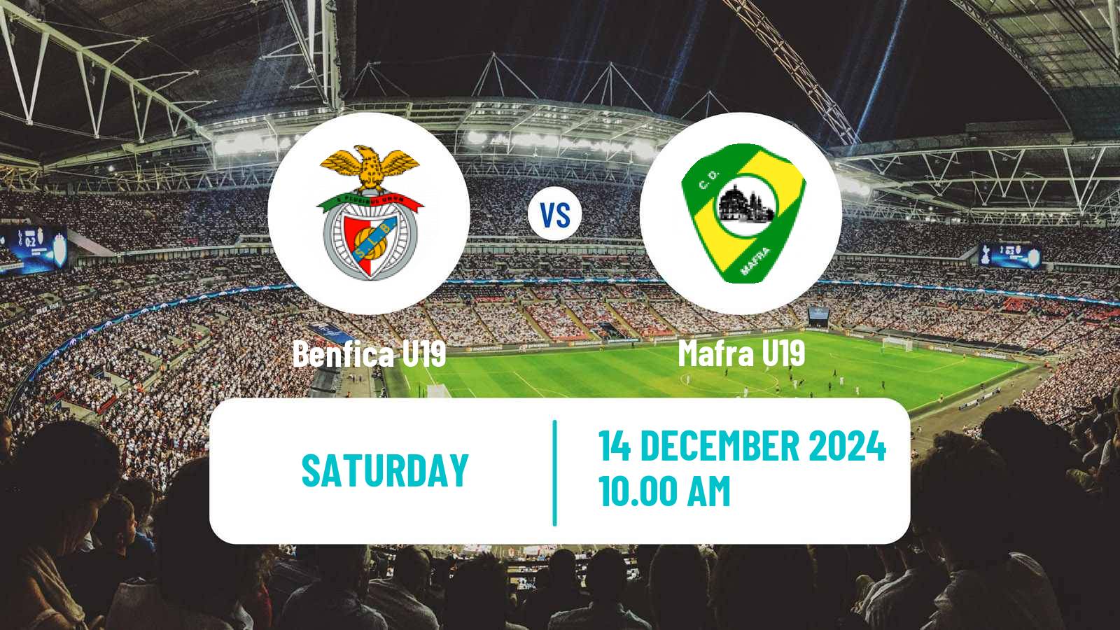 Soccer Portuguese Campeonato Nacional U19 Benfica U19 - Mafra U19