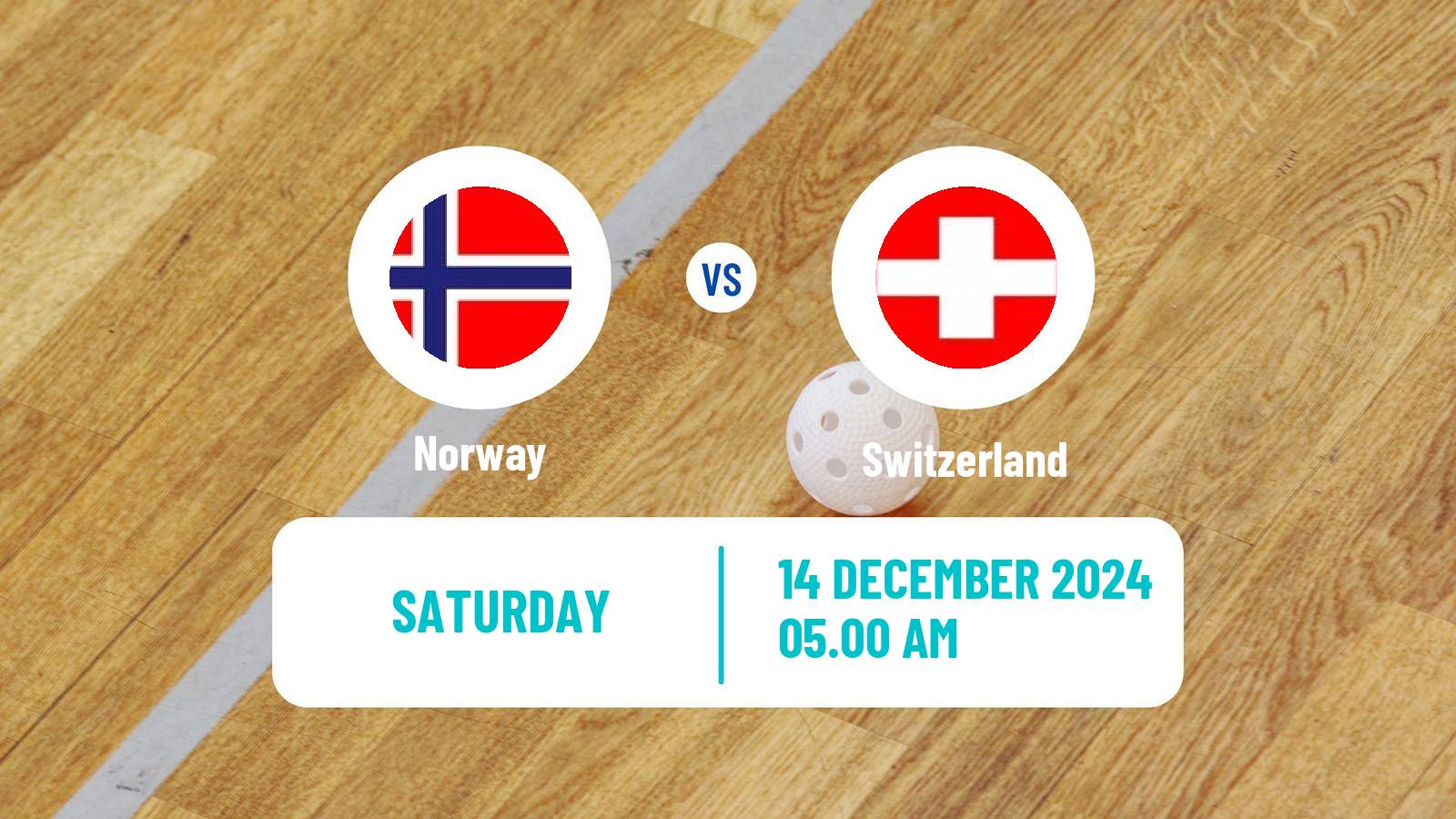 Floorball World Championship Floorball Norway - Switzerland