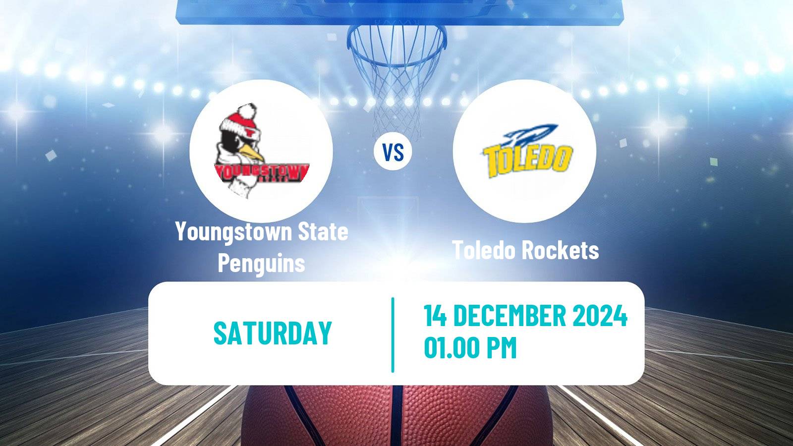 Basketball NCAA College Basketball Youngstown State Penguins - Toledo Rockets