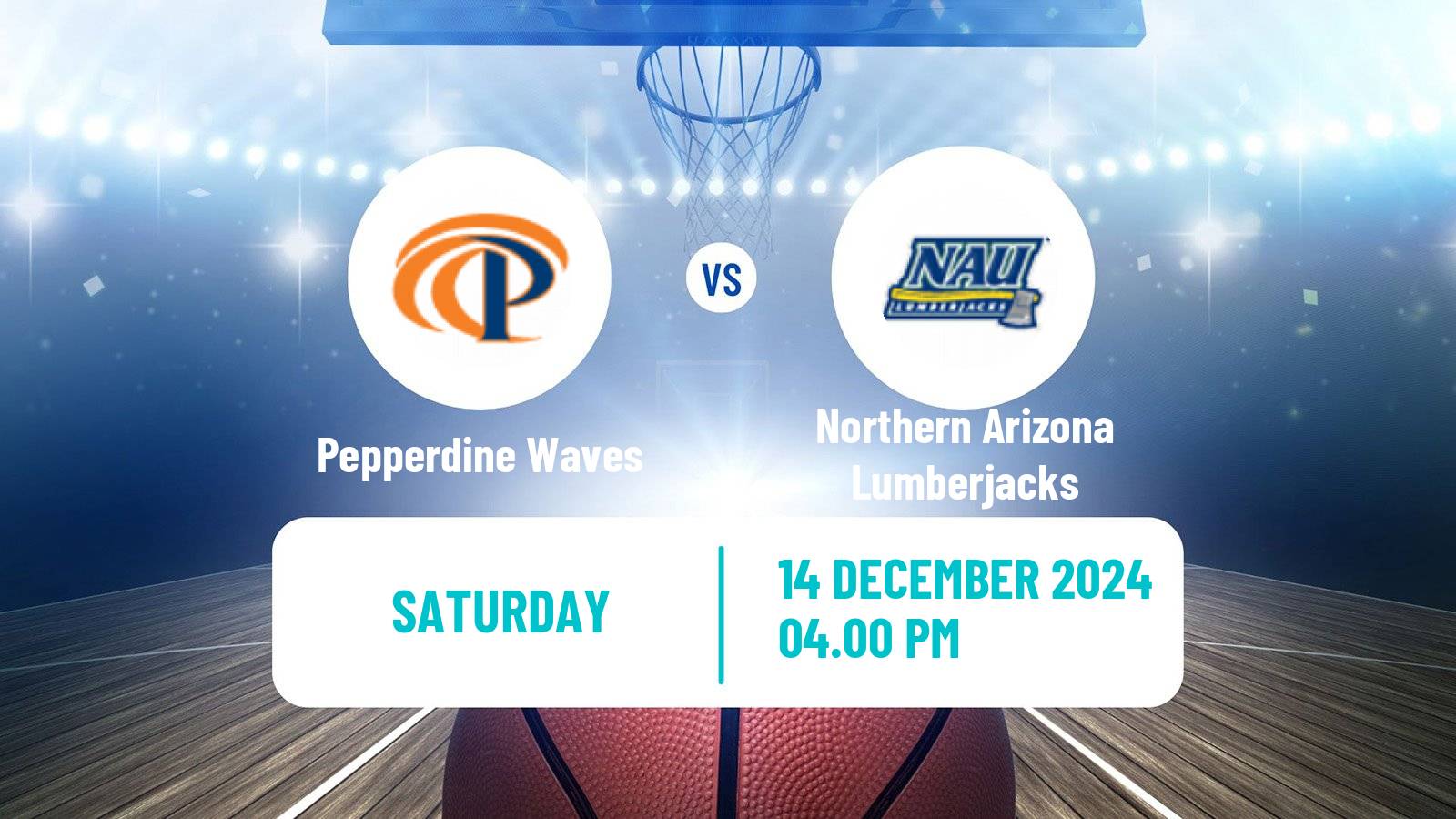 Basketball NCAA College Basketball Pepperdine Waves - Northern Arizona Lumberjacks