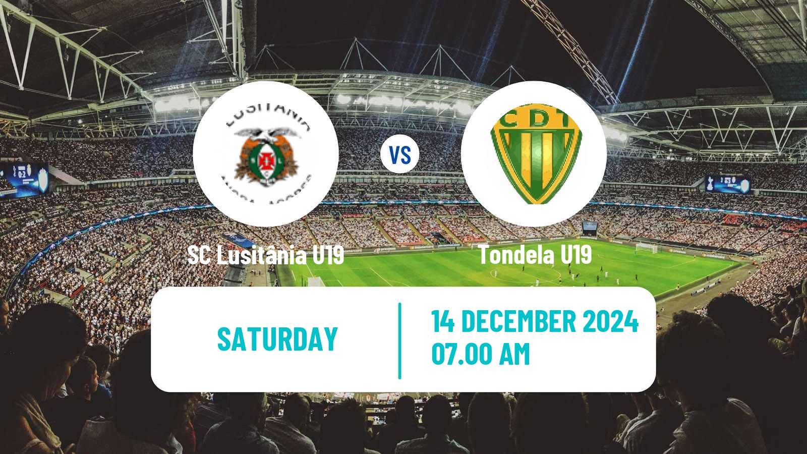 Soccer Portuguese Campeonato Nacional U19 SC Lusitânia U19 - Tondela U19