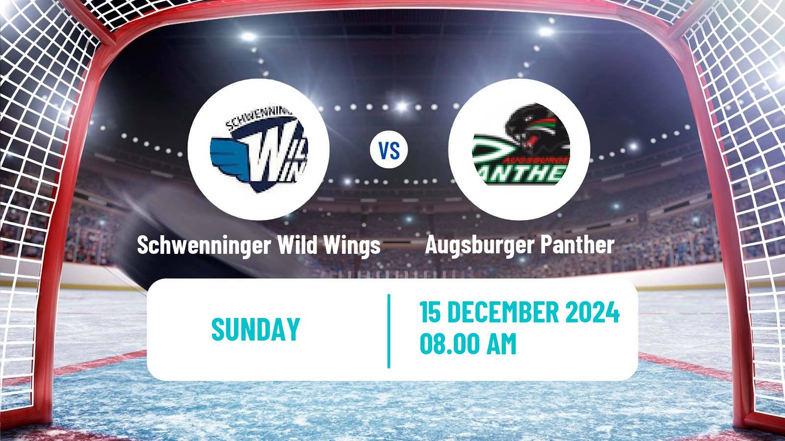 Hockey German Ice Hockey League Schwenninger Wild Wings - Augsburger Panther