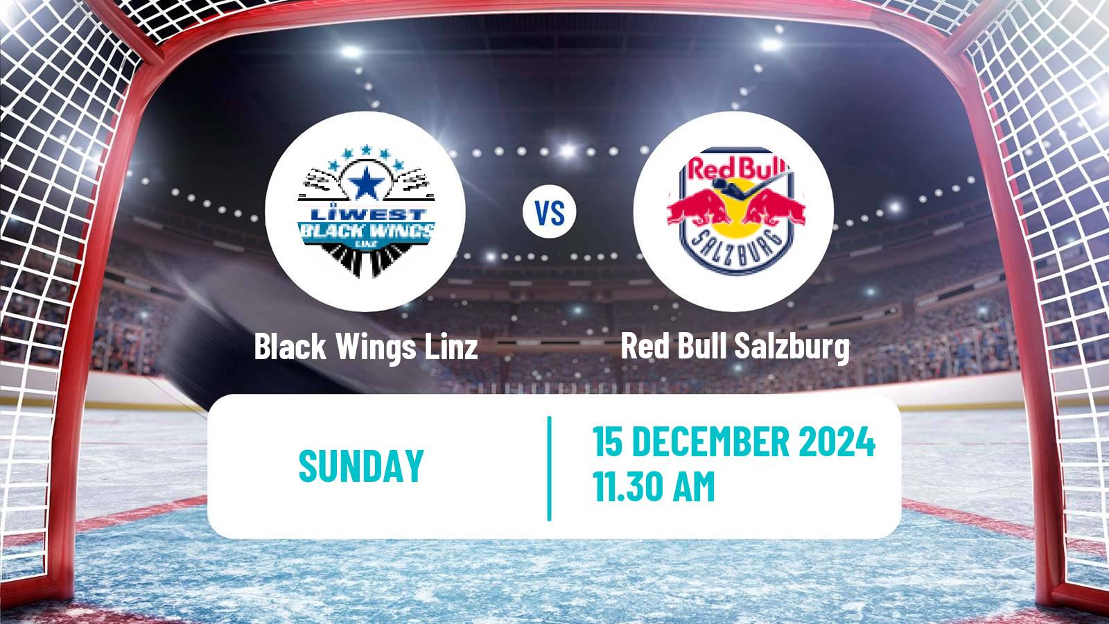 Hockey Austrian Ice Hockey League Black Wings Linz - Red Bull Salzburg