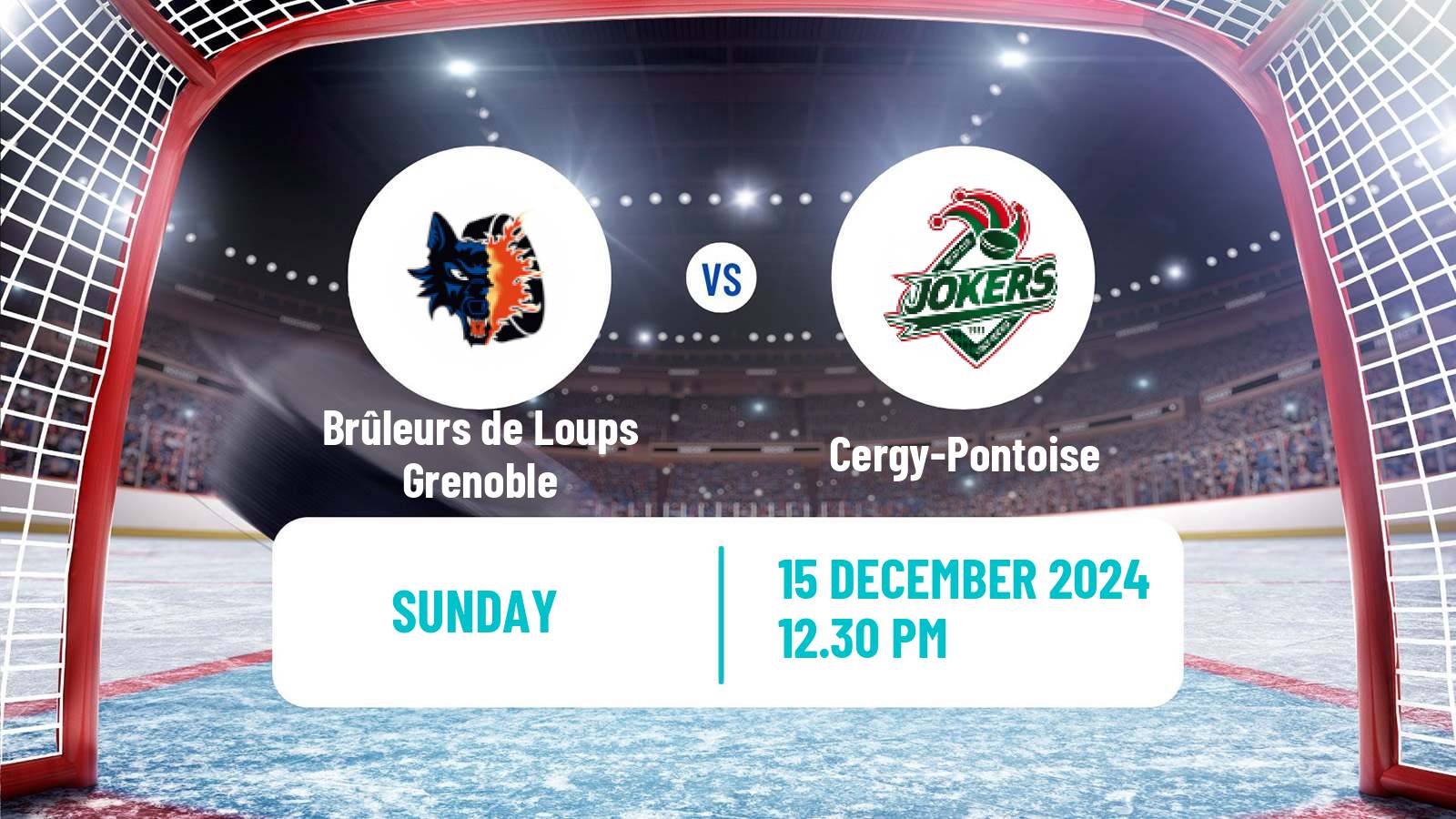 Hockey French Ligue Magnus Brûleurs de Loups Grenoble - Cergy-Pontoise