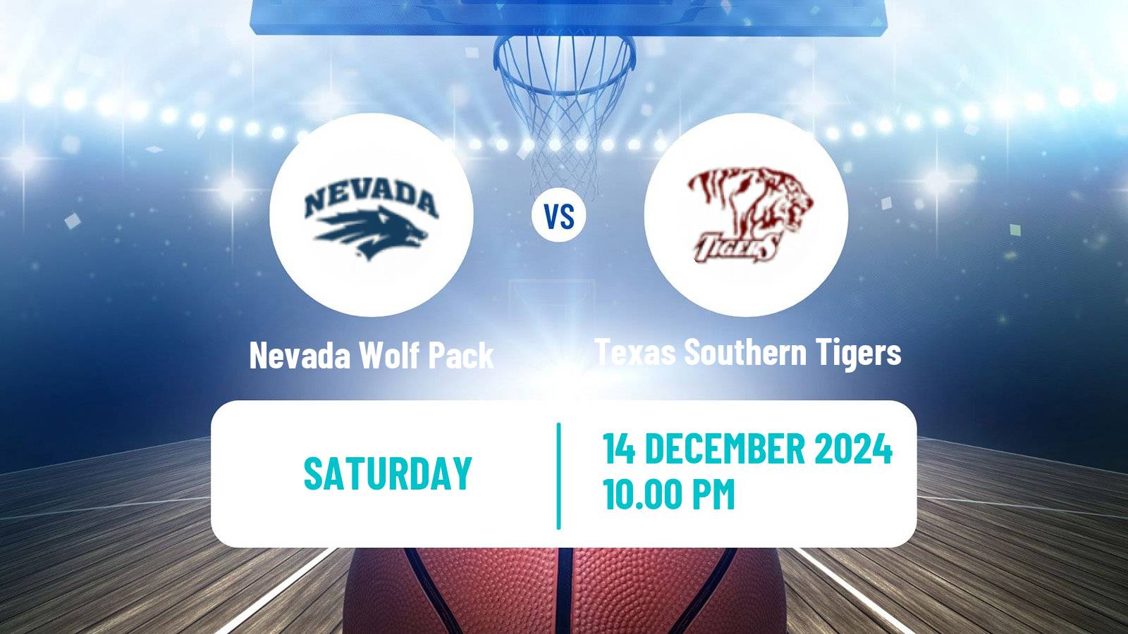 Basketball NCAA College Basketball Nevada Wolf Pack - Texas Southern Tigers