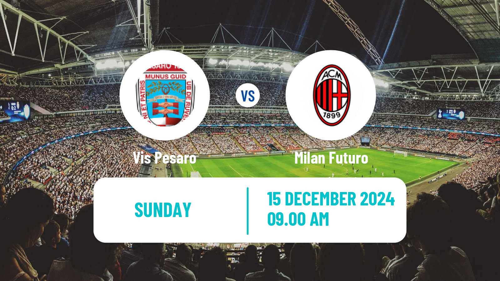 Soccer Italian Serie C Group B Vis Pesaro - Milan Futuro