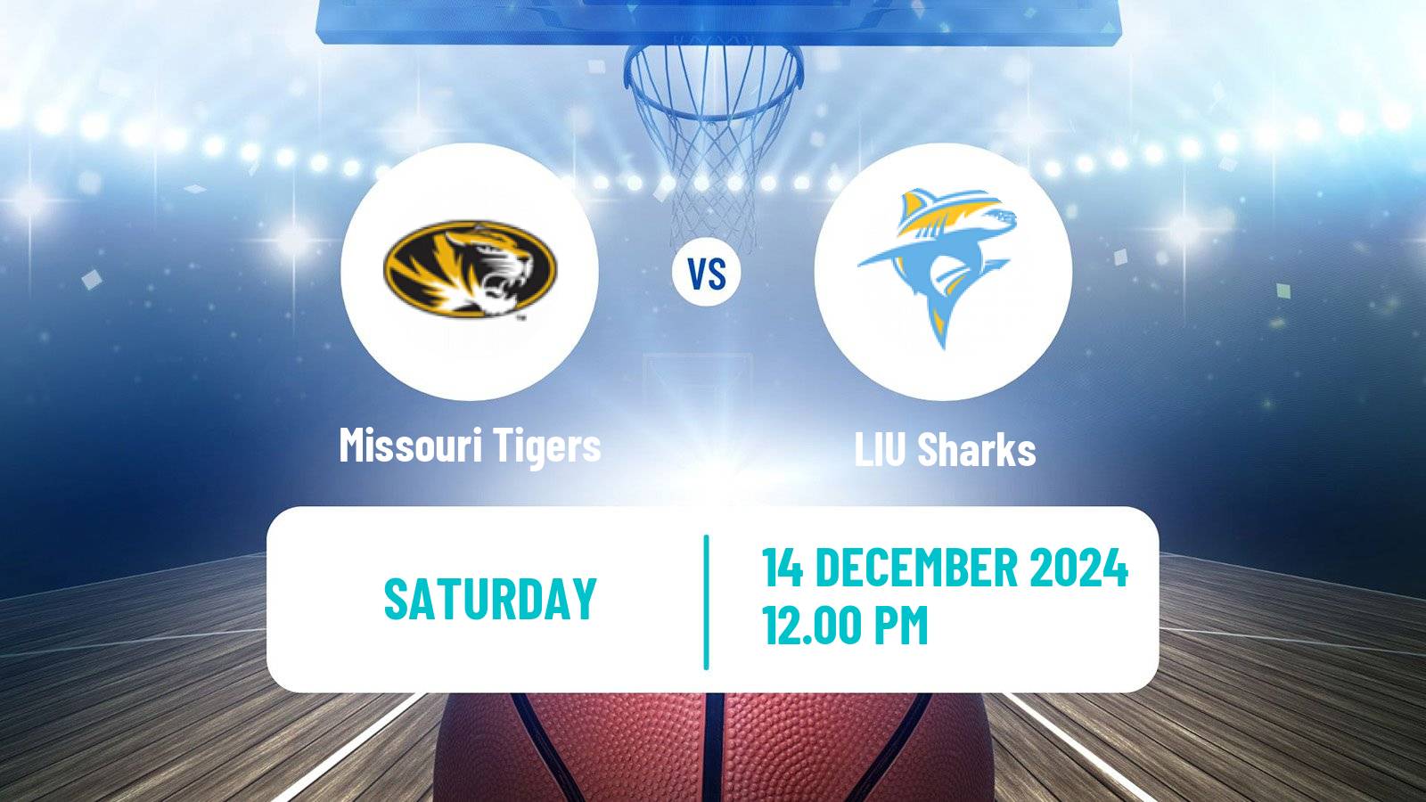 Basketball NCAA College Basketball Missouri Tigers - LIU Sharks