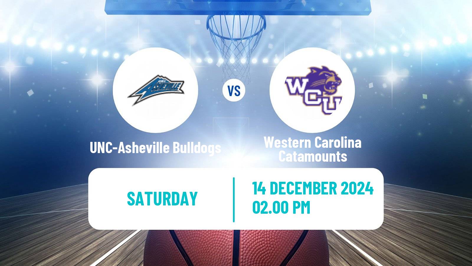 Basketball NCAA College Basketball UNC-Asheville Bulldogs - Western Carolina Catamounts