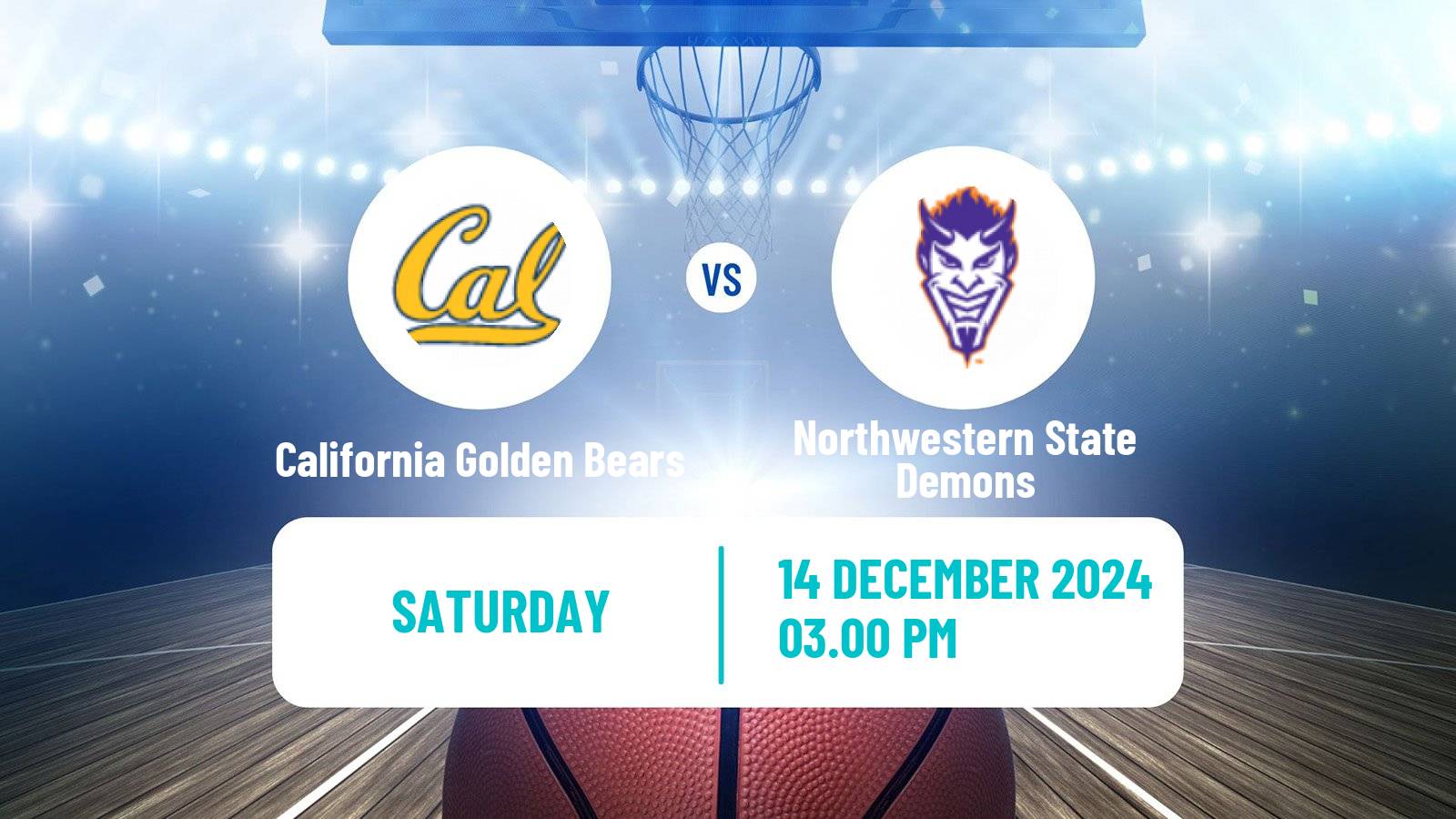 Basketball NCAA College Basketball California Golden Bears - Northwestern State Demons