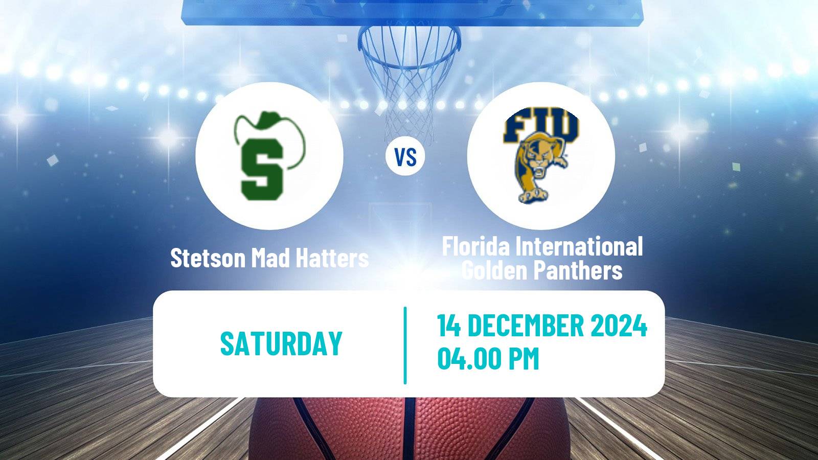 Basketball NCAA College Basketball Stetson Mad Hatters - Florida International Golden Panthers