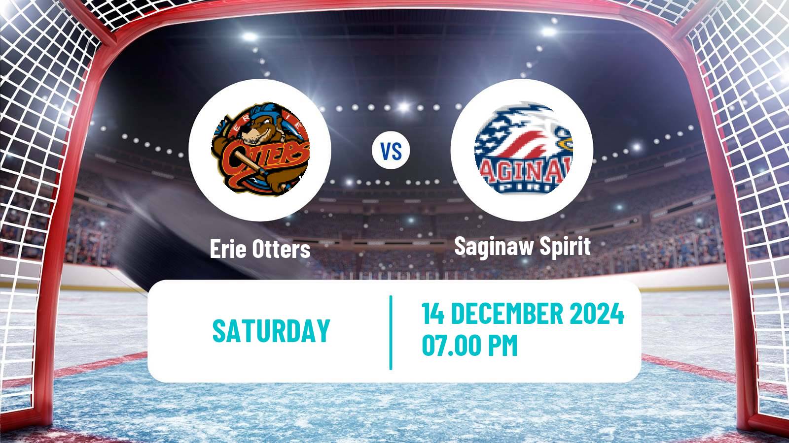 Hockey OHL Erie Otters - Saginaw Spirit