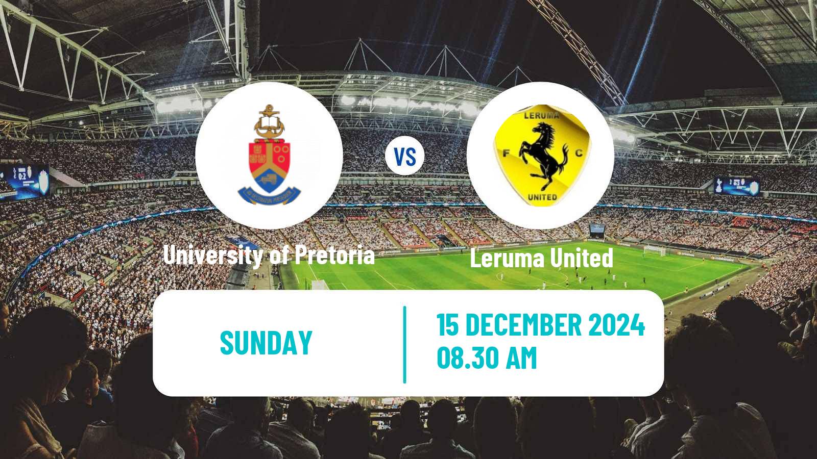 Soccer South African First Division University of Pretoria - Leruma United