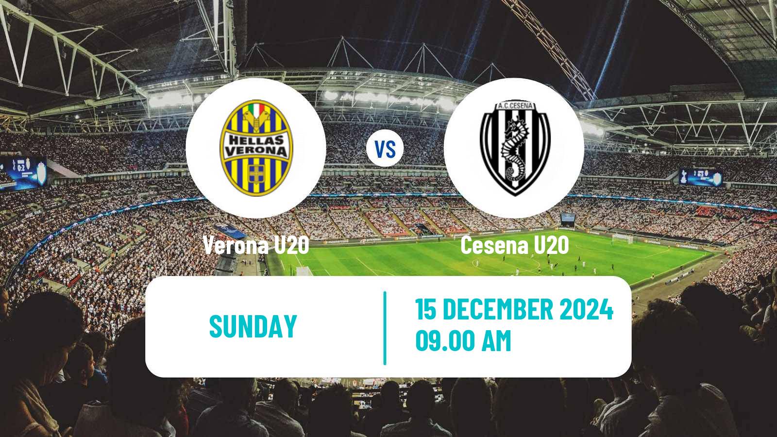 Soccer Italian Primavera 1 Verona U20 - Cesena U20