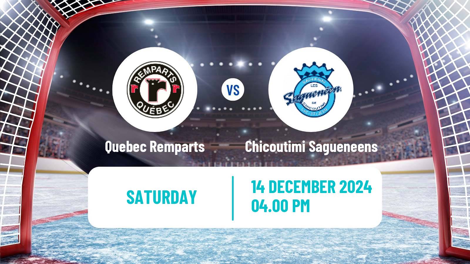 Hockey QMJHL Quebec Remparts - Chicoutimi Sagueneens