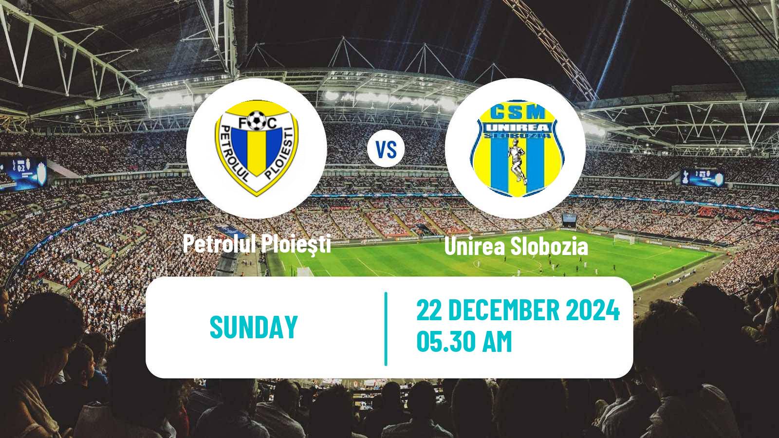 Soccer Romanian Liga 1 Petrolul Ploieşti - Unirea Slobozia