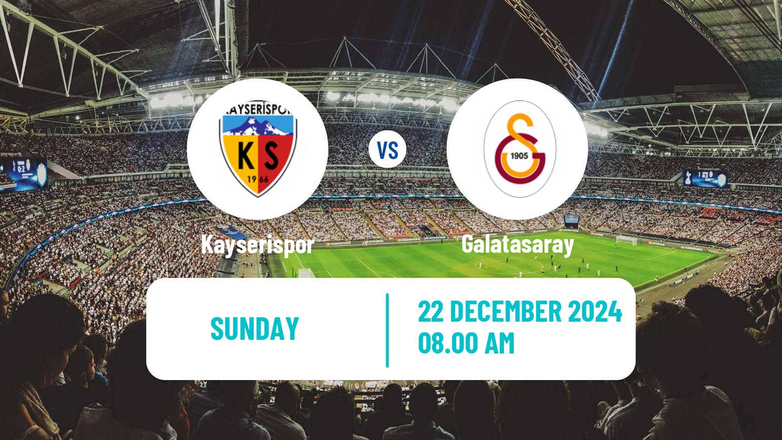 Soccer Turkish Super League Kayserispor - Galatasaray