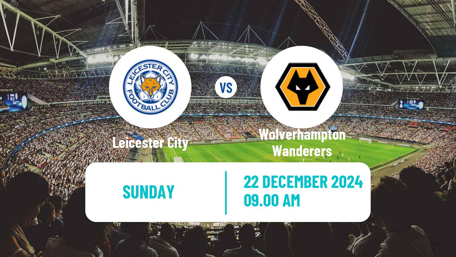 Soccer English Premier League Leicester City - Wolverhampton Wanderers