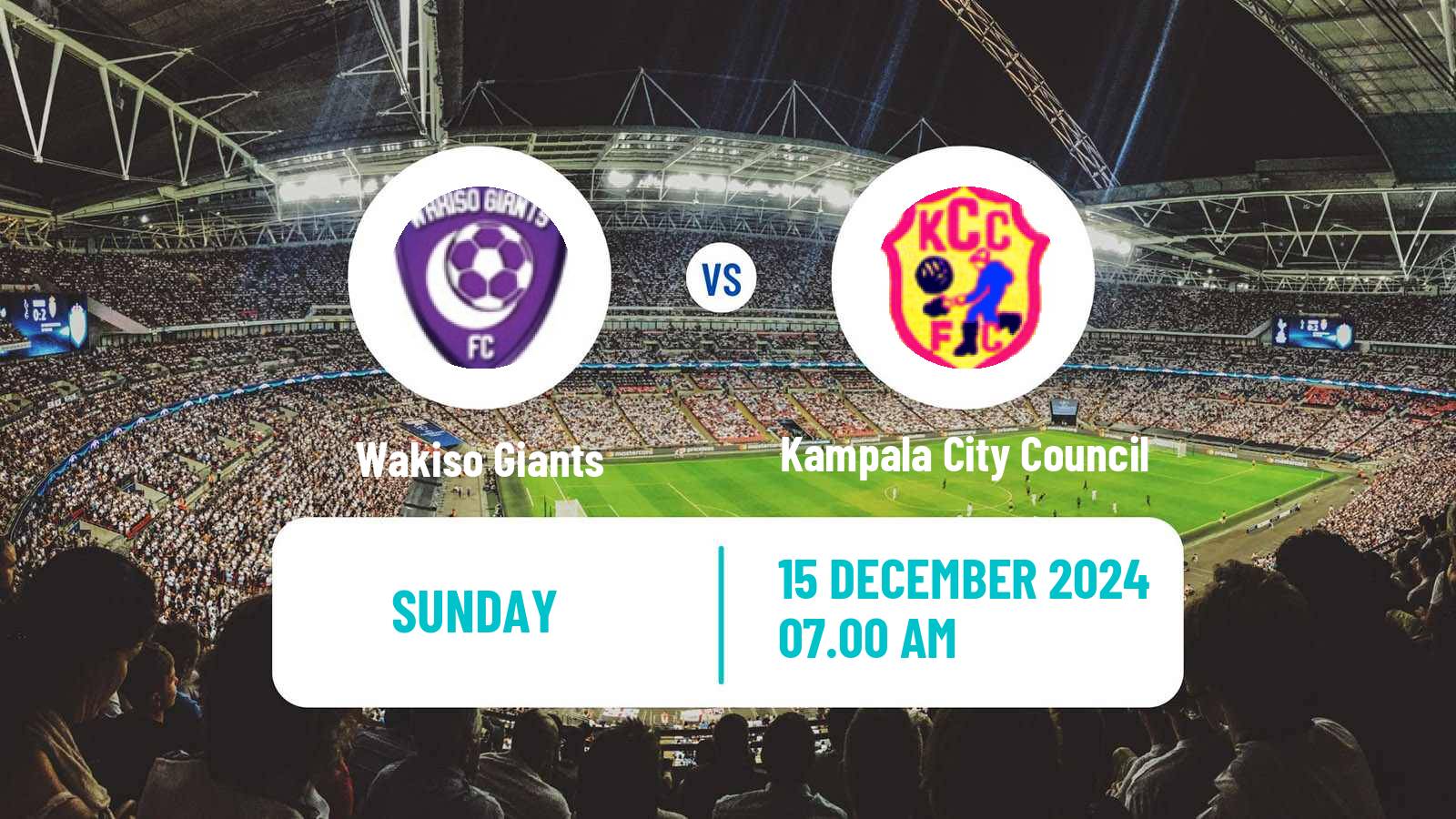 Soccer Ugandan Super League Wakiso Giants - Kampala City Council