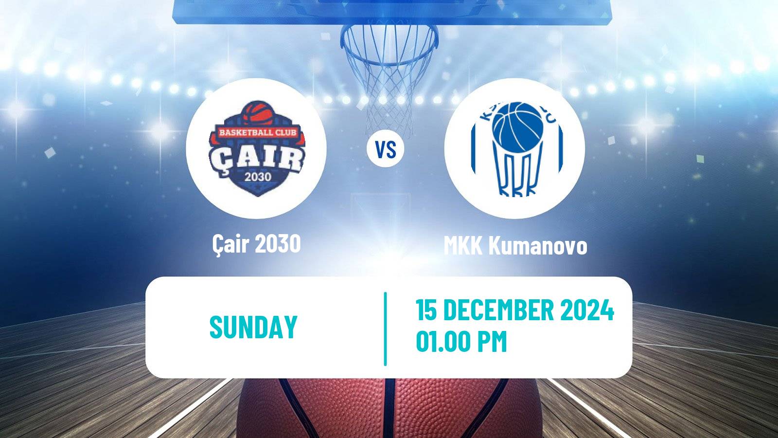 Basketball North Macedonian Prva Liga Basketball Çair 2030 - MKK Kumanovo