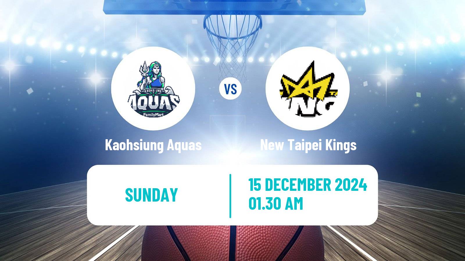 Basketball Taiwan TPBL Kaohsiung Aquas - New Taipei Kings