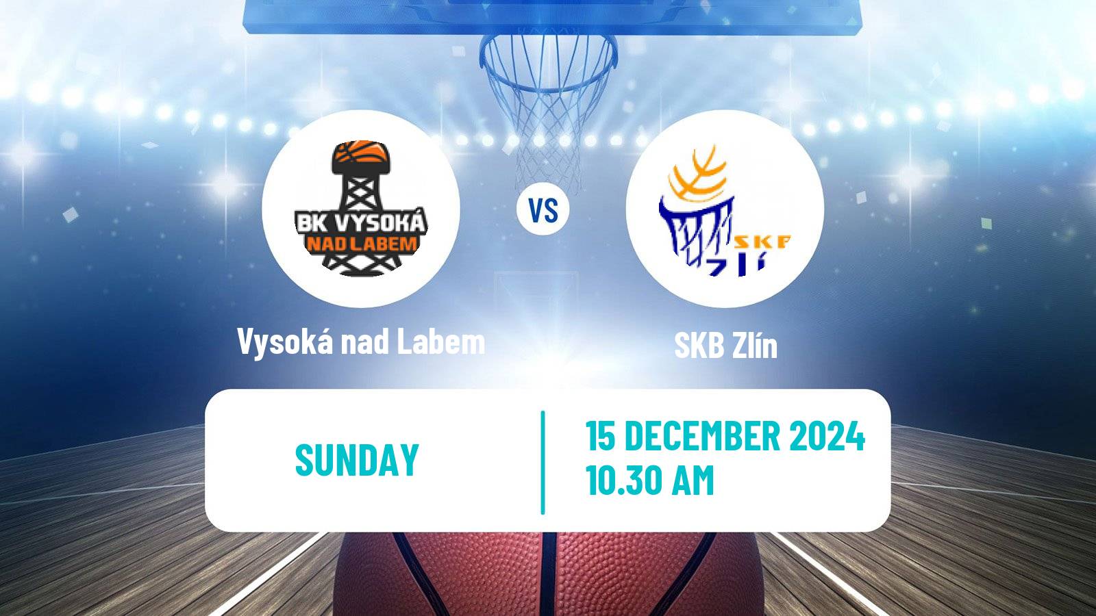 Basketball Czech 1 Liga Basketball Vysoká nad Labem - SKB Zlín