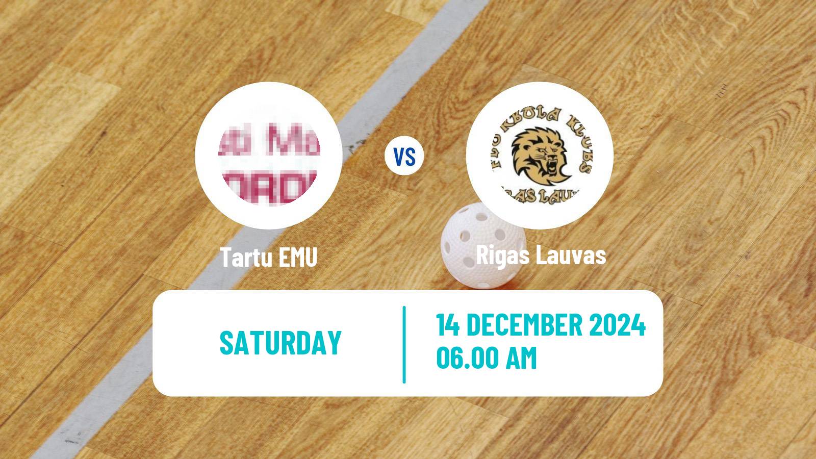 Floorball Latvian Elvi Liga Women Tartu EMU - Rigas Lauvas