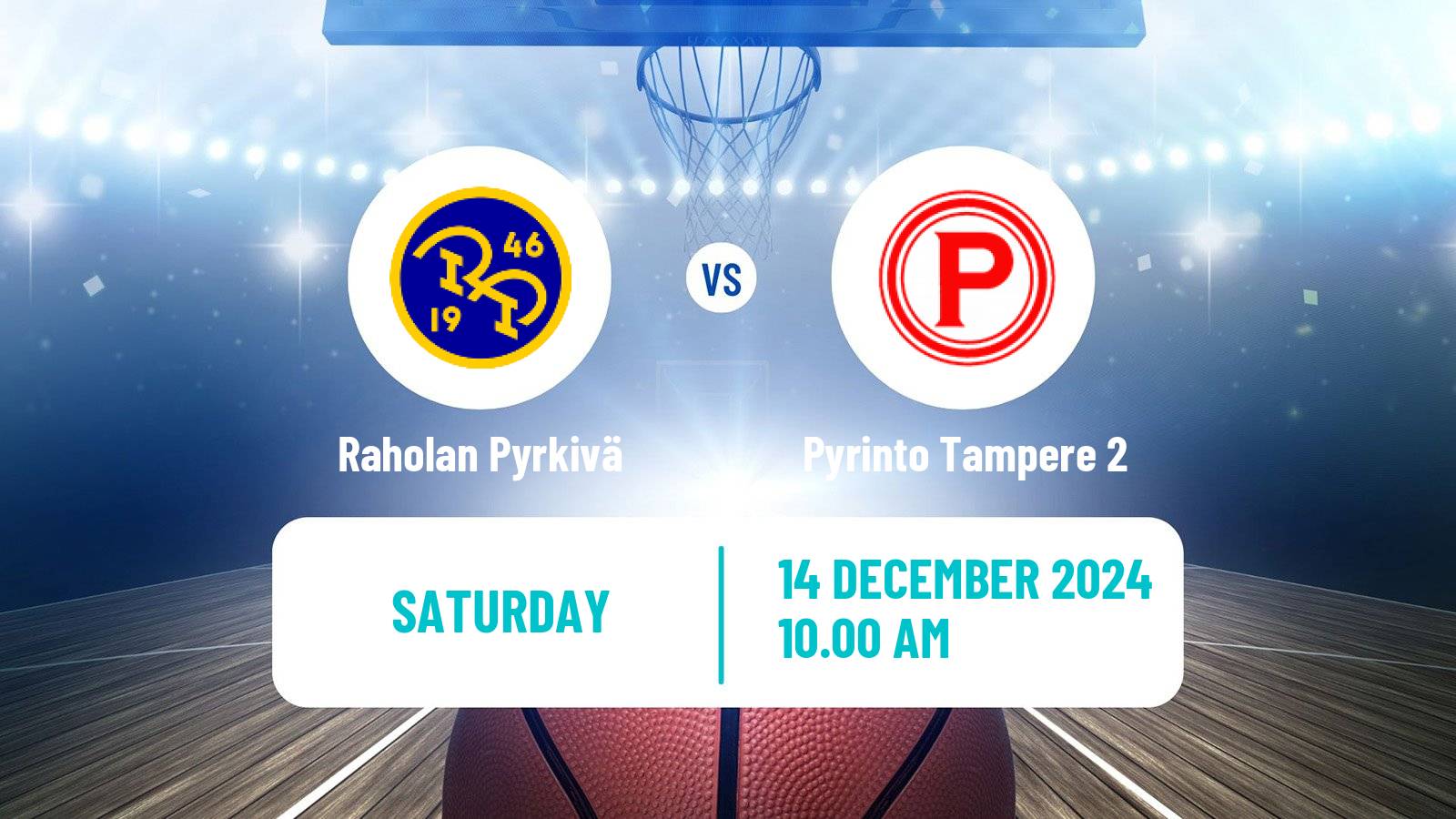 Basketball Finnish I Divisioona A Basketball Raholan Pyrkivä - Pyrinto Tampere 2