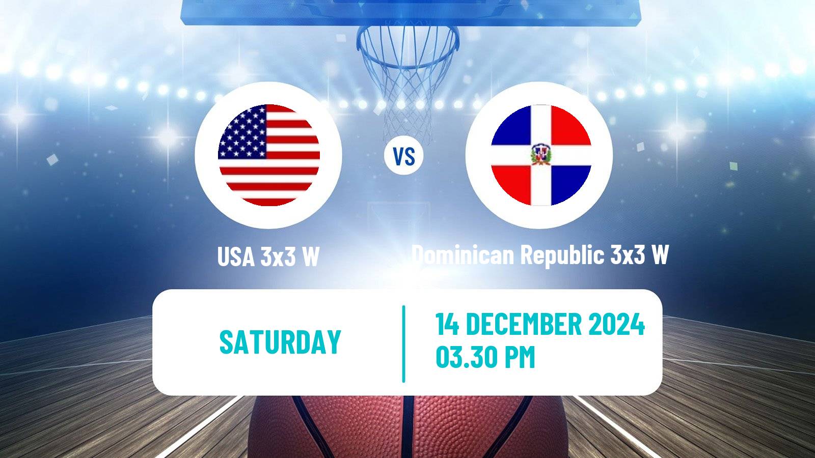 Basketball Americup 3x3 Women USA 3x3 W - Dominican Republic 3x3 W